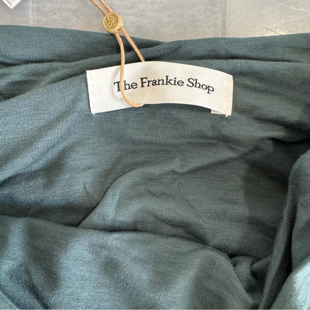 The Frankie Shop ELENA TUBE TOP - DEEP TEAL - Picture 4 of 5